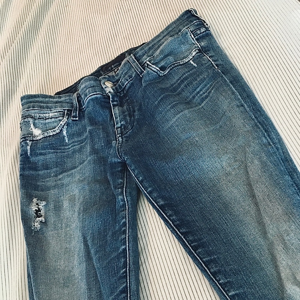 Koral Blue Ripped Jeans